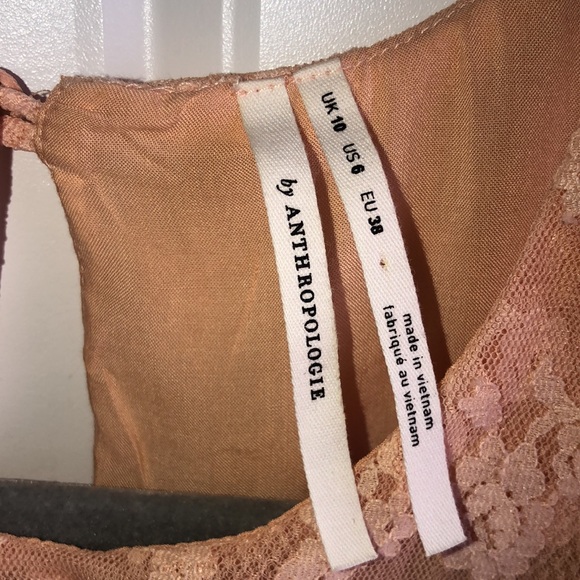 Elegant Lace Layered Peach Top - Picture 3 of 15